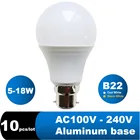 10 шт.лот B22 Светодиодные лампы прожектор 6 Вт 9 Вт 12 Вт 15 Вт 18 Вт 21 Вт Холодный теплый белый AC110 220 в 240 в домашний магазин замена лампы