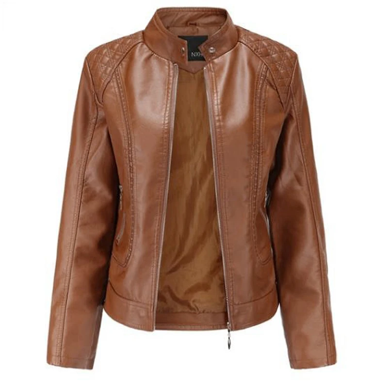 Куртки с темпераментом уличная женская одежда куртка со стоячим воротником