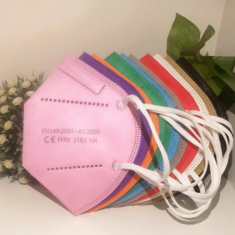 

FFP2 Mask 10-500PCS Hygienic Approved Stamped Mascarillas 5 layers Mouth Mask Reusable Kn95 ffp2 Protective Face Mask CE masque