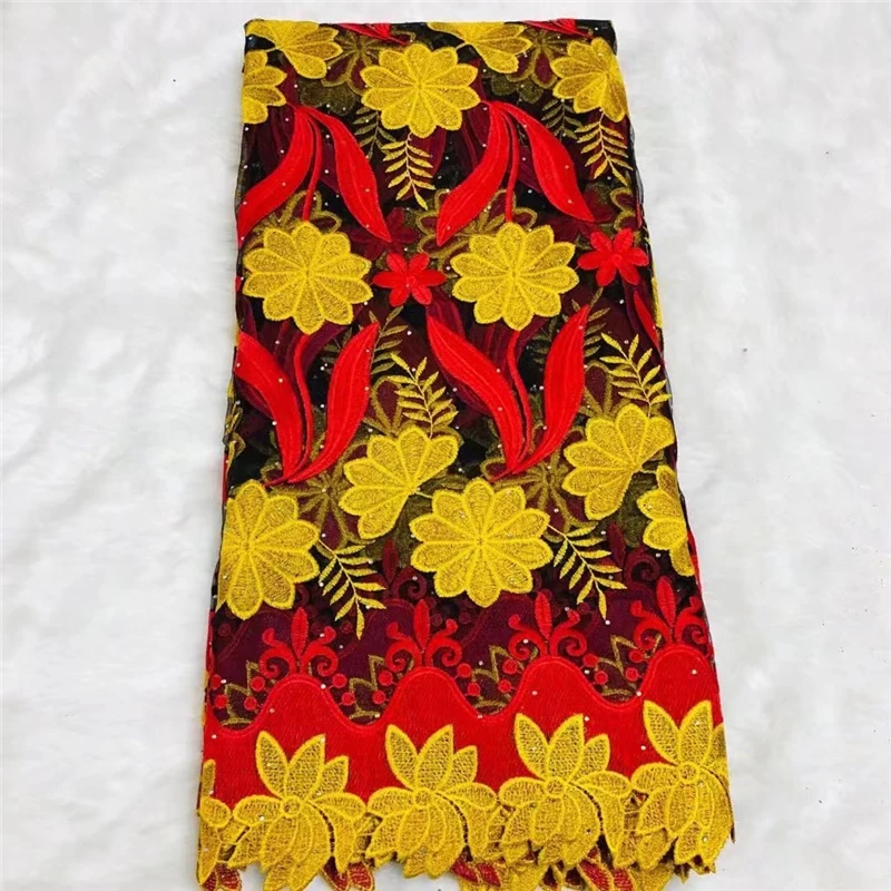 

French Lace Fabric High Qulaity African Tulle Lace French Mesh Lace For Women Dress 5Yards