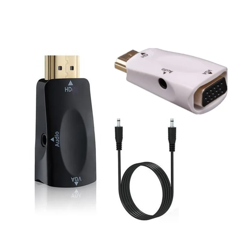 Переходник с HDMI совместимым штекером на гнездо VGA переходник 1080P HD кабель