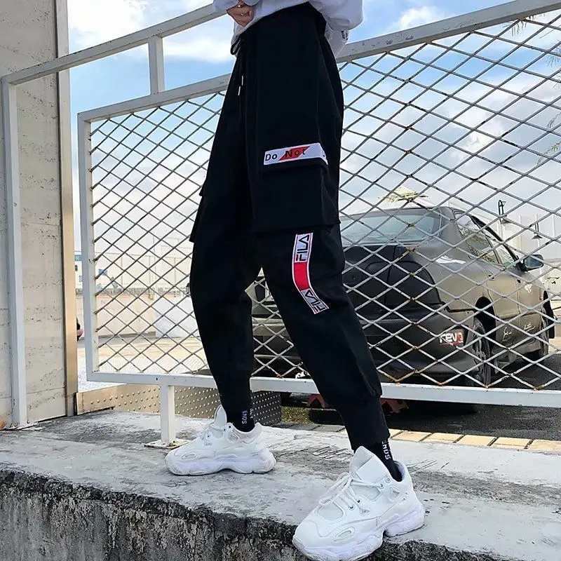 Женские брюки в клетку облегающие готические Корейском стиле Повседневная