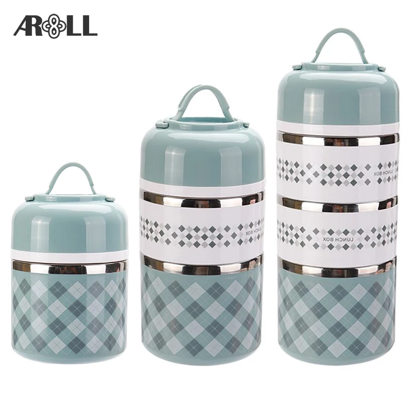 

Multilayer Portable Thermal Lunch Box Stainless Steel Japanese Lunchbox Thermos Leakproof Food Container