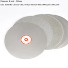 1 шт. 8 дюймов 200 мм Алмазное покрытие плоский круг шлифовальный диск полировка диск 46 - 2000 Грит