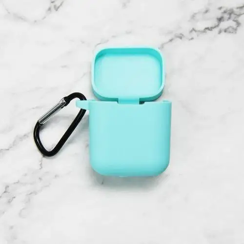 2 Силиконовый чехол для Xiaomi Air Беспроводная bluetooth-гарнитура для Xiaomi Airdots Pro анти-капля коробка для хранения пыли с застежкой-крючком - Цвет: 2