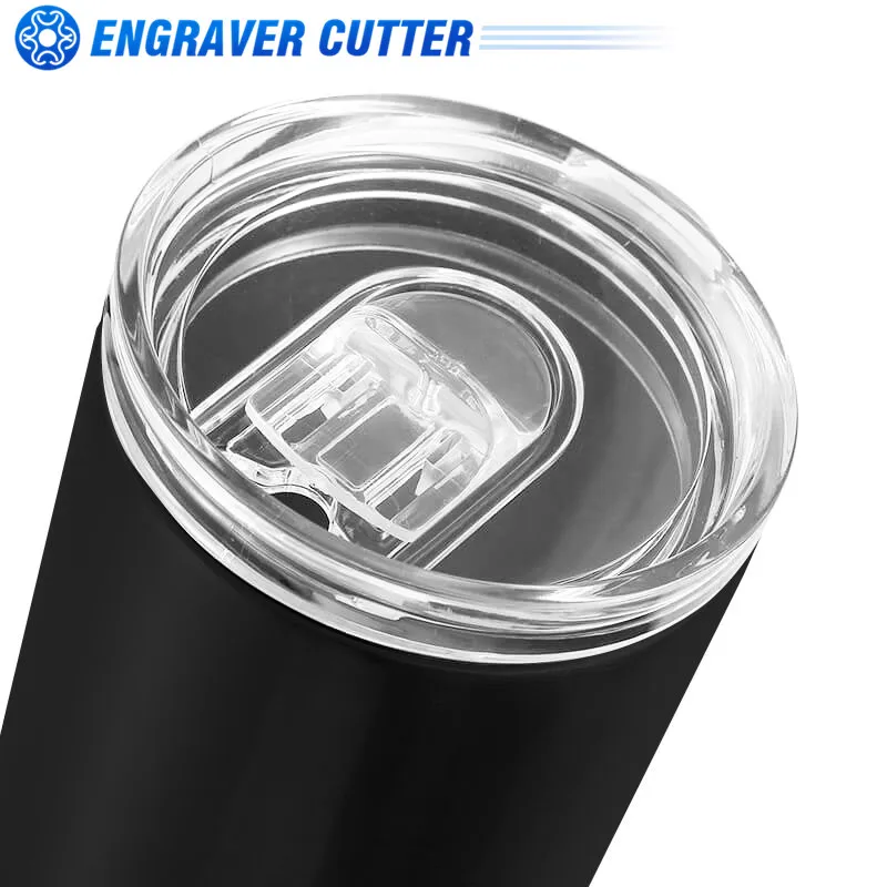 

20oz Sublimation Blank Skinny Tumbler Stainless Steel Insulated Water Bottle Double Wall Vacuum Travel Cup (Matte Black)