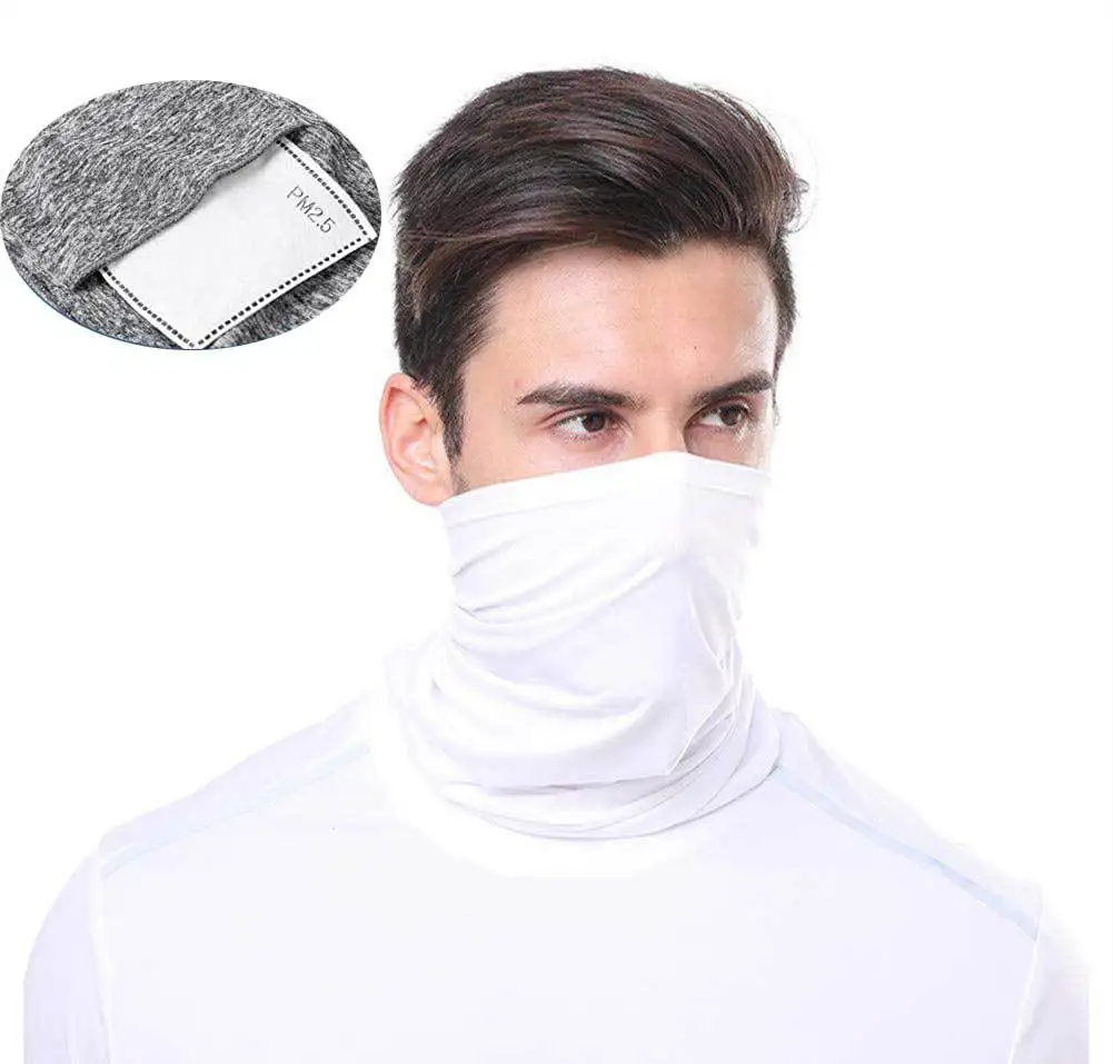 PM2.5 трубчатый шейный шарф с фильтром Карманный пыленепроницаемый