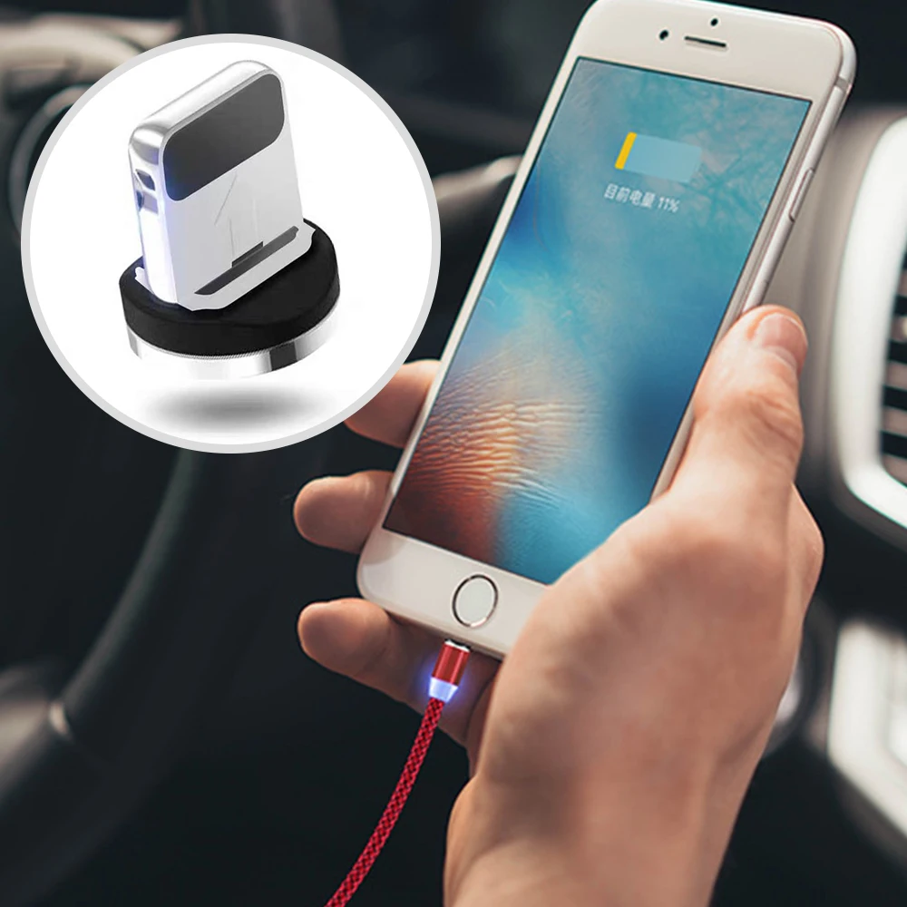 Магнитный кабель DIDIHOU 1 м Micro Usb type C быстрая зарядка Microusb магнитное зарядное