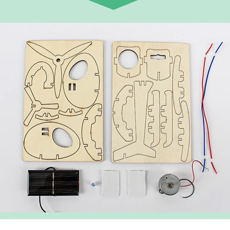 Деревянные наборы моделей вертолета на солнечной батарее для самостоятельной