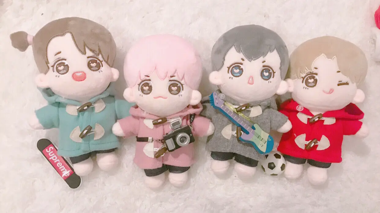 Одежда для кукол Kpop EXO толстовка пальто штаны костюм плюшевых 20 30 см игрушка