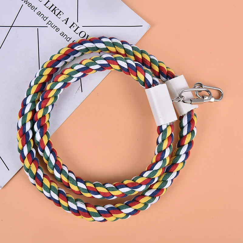 Попугай хлопок веревка качели Красочные попугай жевание повесить игрушки