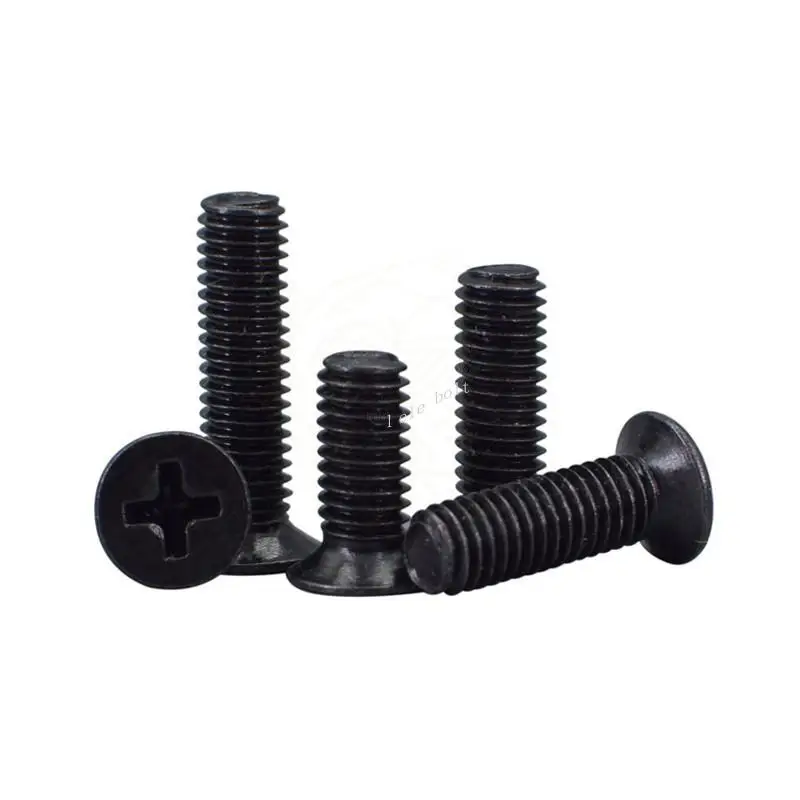 

50PCS M1.2 M1.4 M1.6 M1.7 M2 M2.5 M3 M4 M5 Countersunk Falt Head Phillips Screw Carbon Steel Laptop Screw L=3-20mm