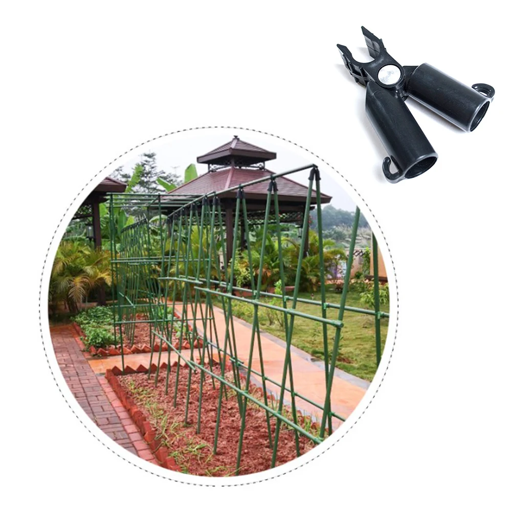 

5pcs Plant Support Awning Pillar Accessories A Clip Quickly Set Up Climbing Vine Bracket Plant Steel Pipe Bracket Garden Support