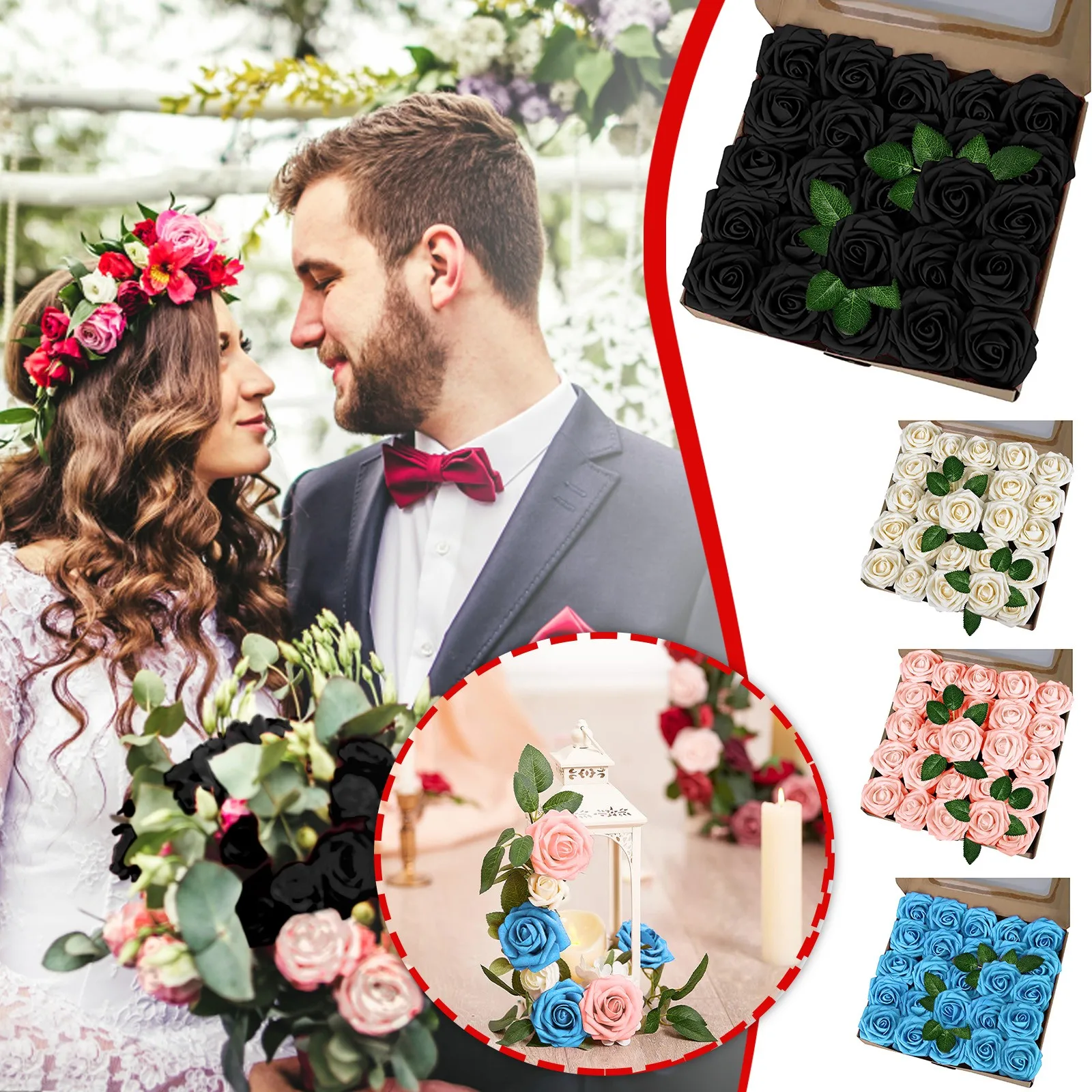 

Подарочная коробка из пенопласта в виде Розы, 25 шт.