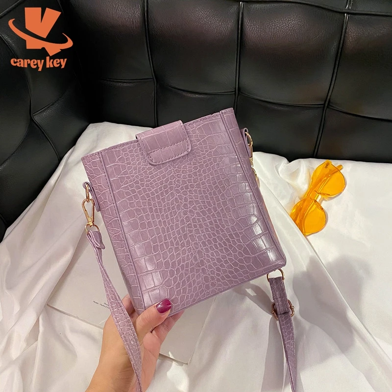 

Модная женская сумка CAREY KEY с крокодиловым узором, женские кожаные сумки на плечо, роскошные сумки, роскошные дизайнерские сумки