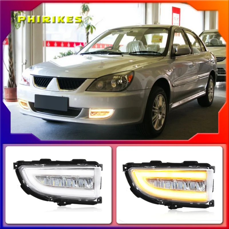 

Светодиодные фары DRL для Mitsubishi Lancer 2004 2005 2006, дневные ходосветильник огни, светодиодные противотуманные фары s, противотуманные фары, передний бампер, противотуманные фары