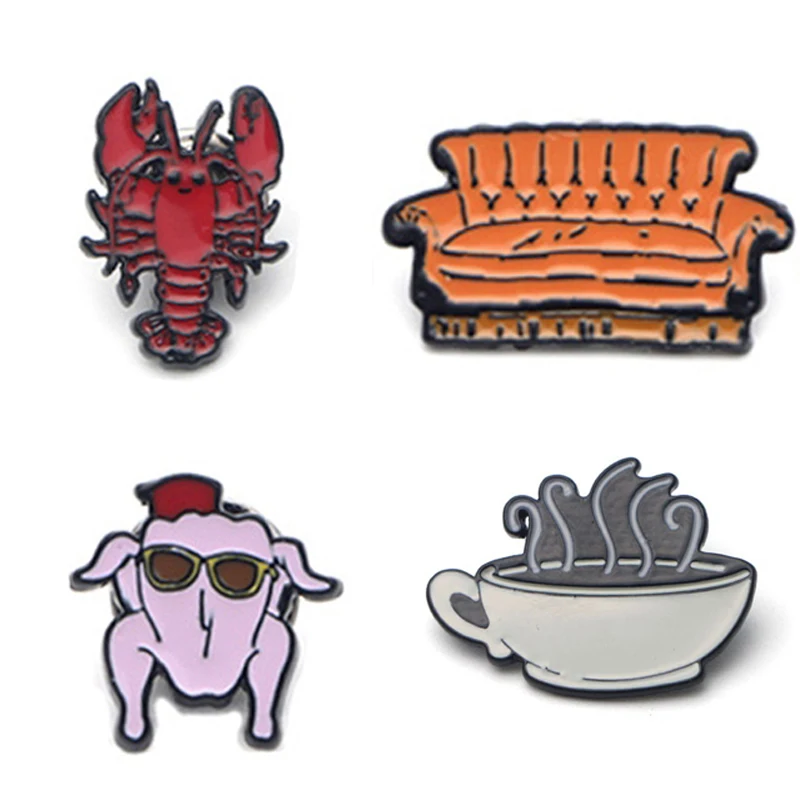 1 шт. металлическая брошь в виде животного|Броши| |