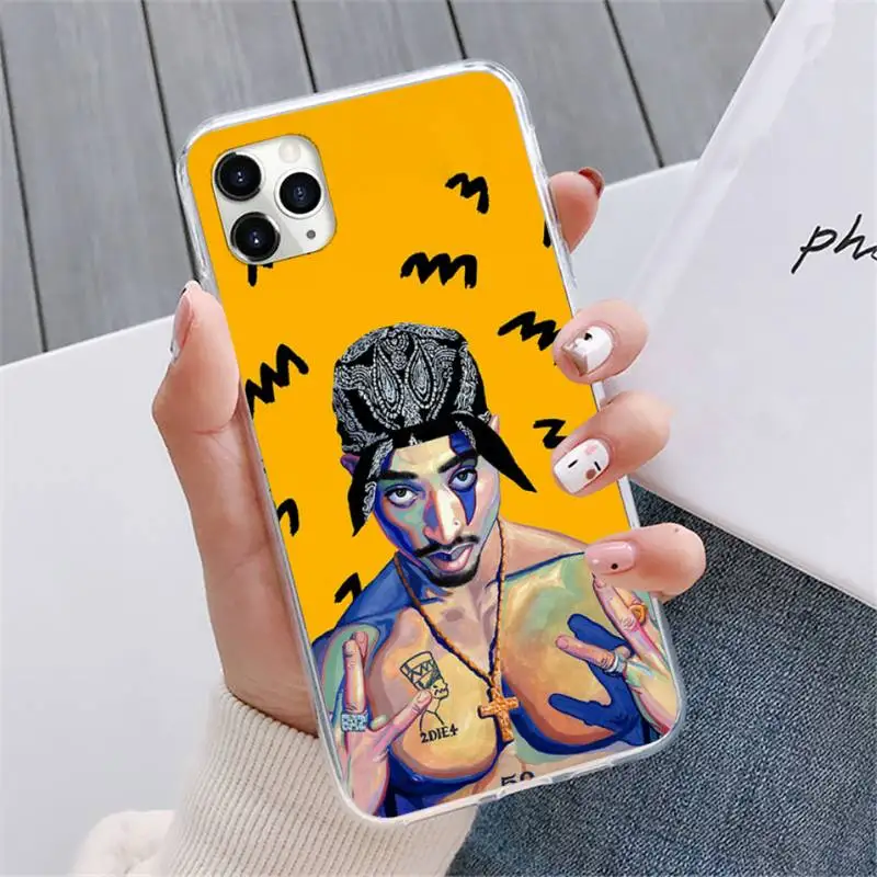 

2Pac Tupac Amaru Shakur Hard Phone Cases For iphone 12 5 5s 5c se 6 6s 7 8 plus x xs xr 11 pro max mini