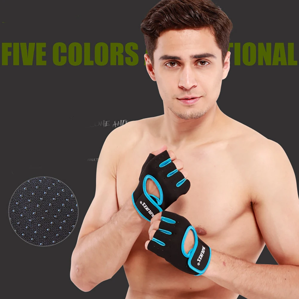 

Sports Anti Skid Breathable Gloves Rock Climbing Weight Lifting Training Palm Hand Wear Protector For Men Women