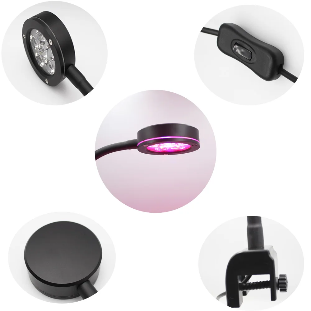 Зажим на 18 Вт заряжаемый светодиодный полноспектральный бак для водорослей