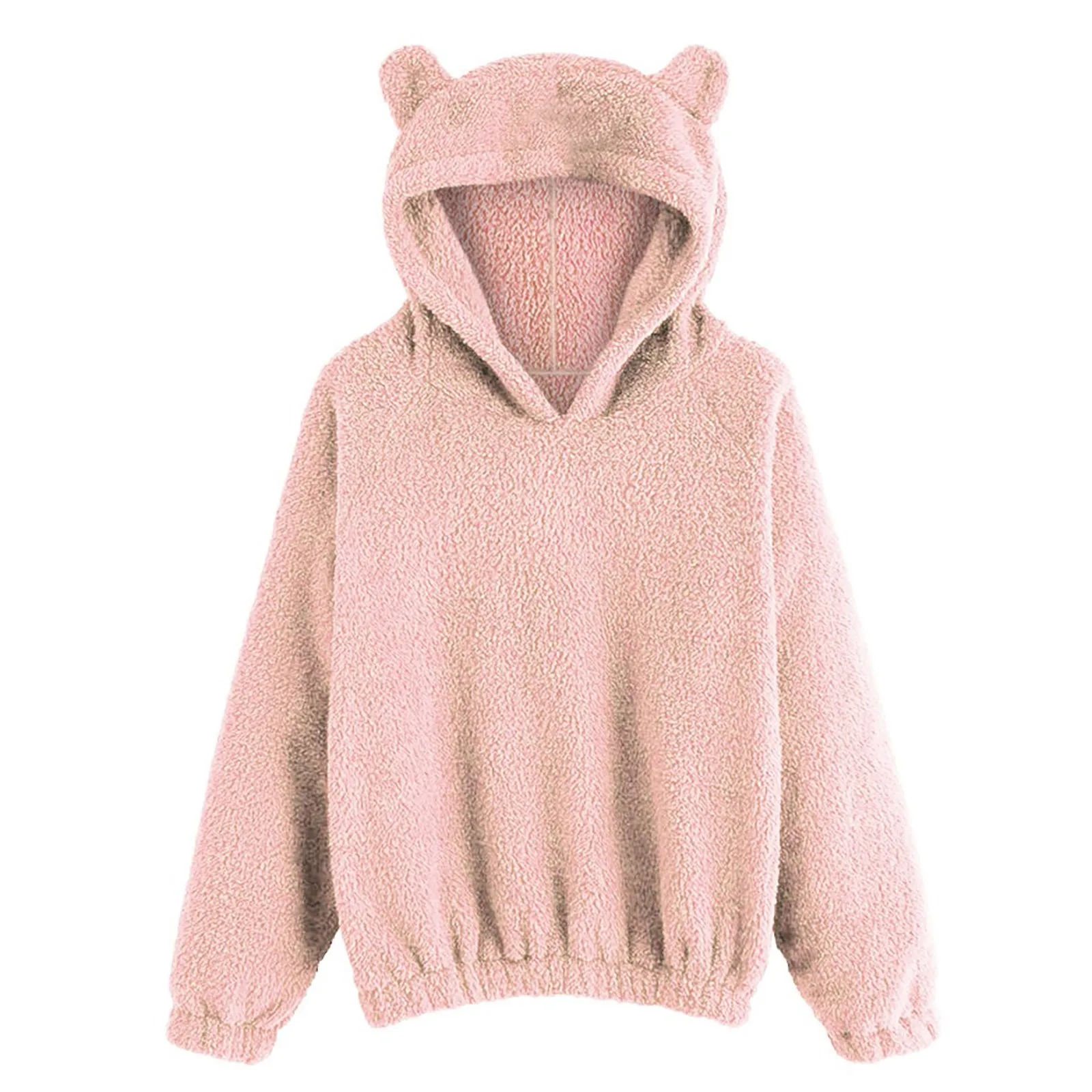 Женские толстовки с капюшоном и ушками медведя флисовая толстовка длинным
