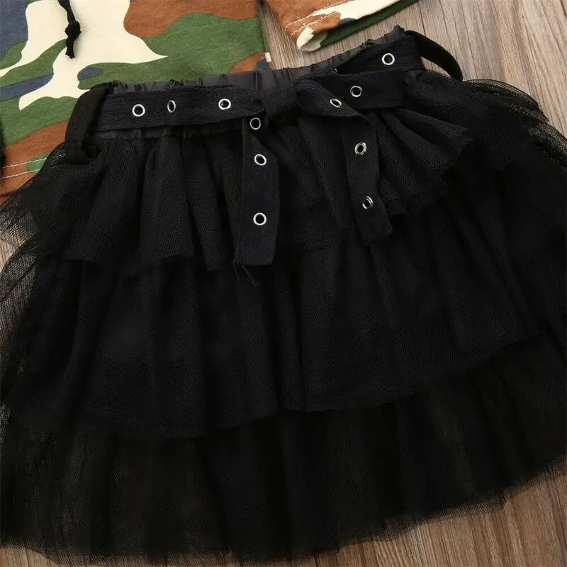 От 1 до 5 лет осенне-зимний костюм для девочек из 2 предметов хлопковый Камуфляжный