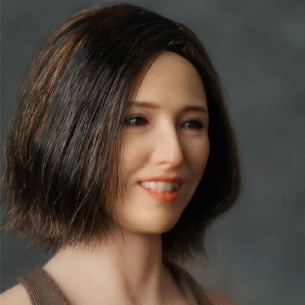 

Shadow Studio SD001 1/6 Scale Asian Beautiful Girl Star Tong Liya Head Carving Sculpt For 12" Female Action Figure Body