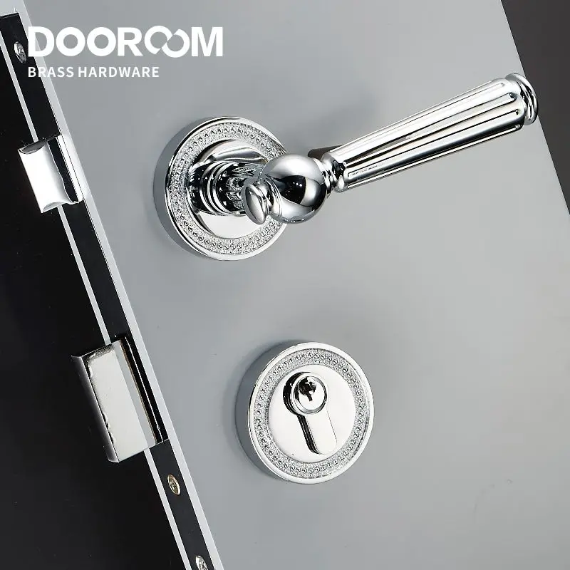 Дверной рычаг Dooroom из латуни для виллы спальни золотого черного цвета хром Новый