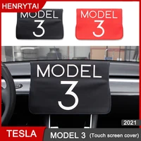 for tesla model 3 y 2021 gps navigation screen protective cover accessories touch screen sunshade dust waterproof fabric covers