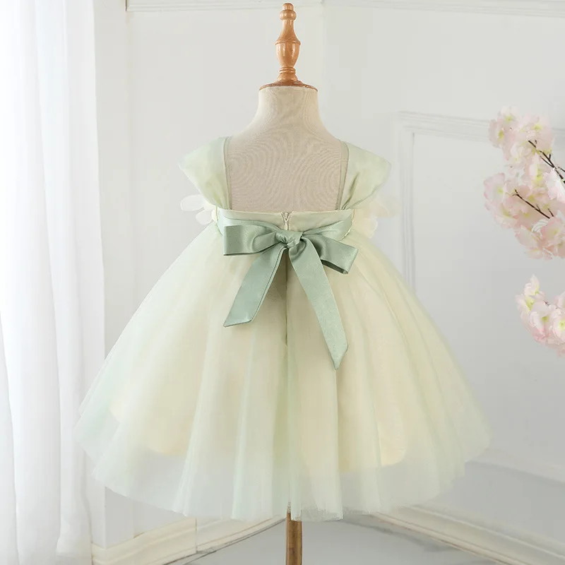 Vestidos de verano para beb&eacute; y ni&ntilde;a, vestido de fiesta de 1er cumplea&ntilde;os, ropa de bautizo del reci&eacute;n nacido de princesa, vestido de bautismo para ni&ntilde;o ni&ntilde;a-4