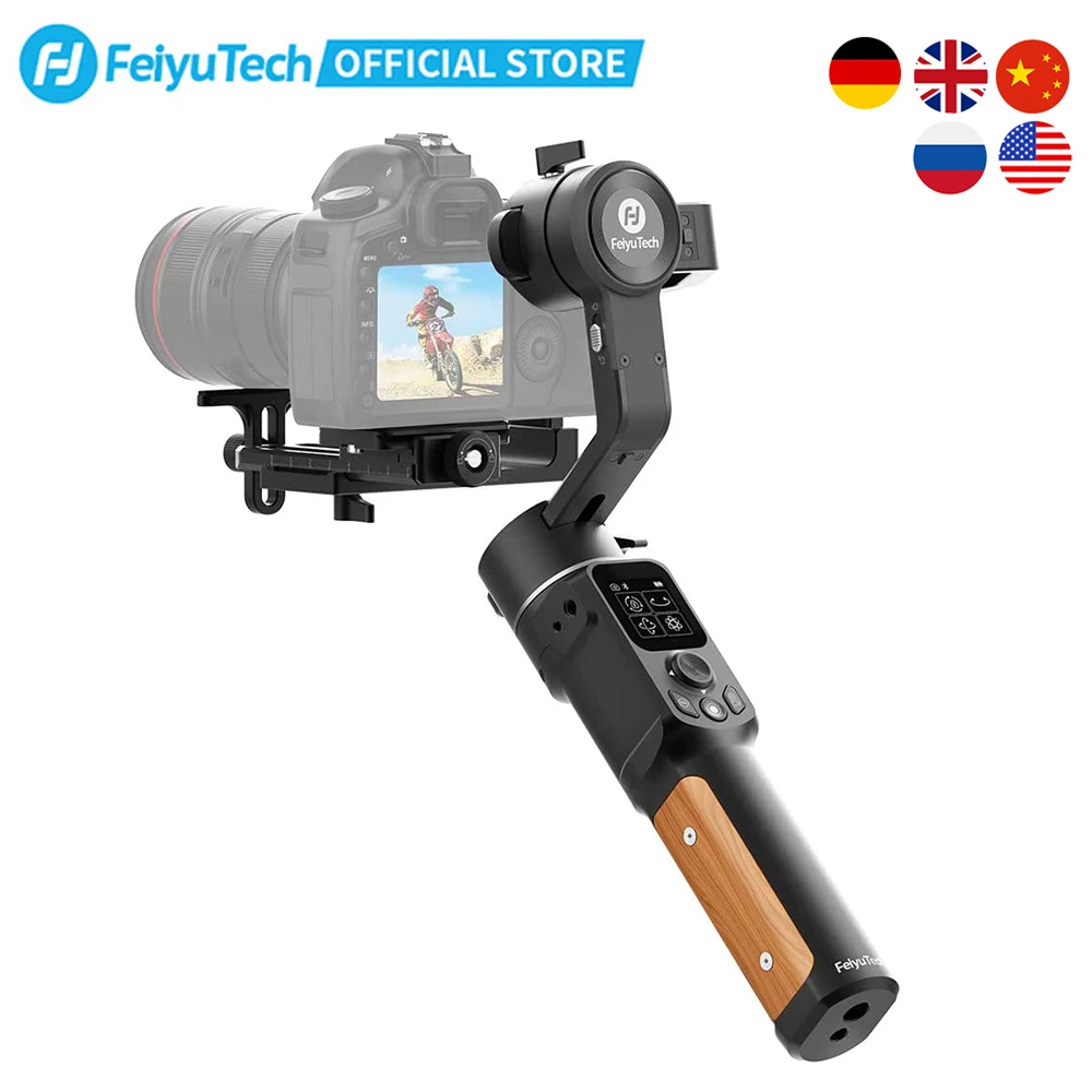 FeiyuTech официальный AK2000C со стабилизатором DSLR 3-осевой карданный стабилизатор для камеры Складная быстросъемная пластина для Canon Sony Panasonic цифровых зеркальных фотокамер Nikon - изображение