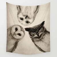 owl animals tapestry vintage wall hanging tapestries dorm wall art home decor traveling camping beach towel yoga mat