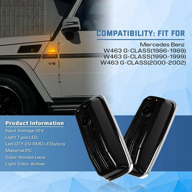 Автомобильный Янтарный Светодиодный Боковой габаритный фонарь поворота