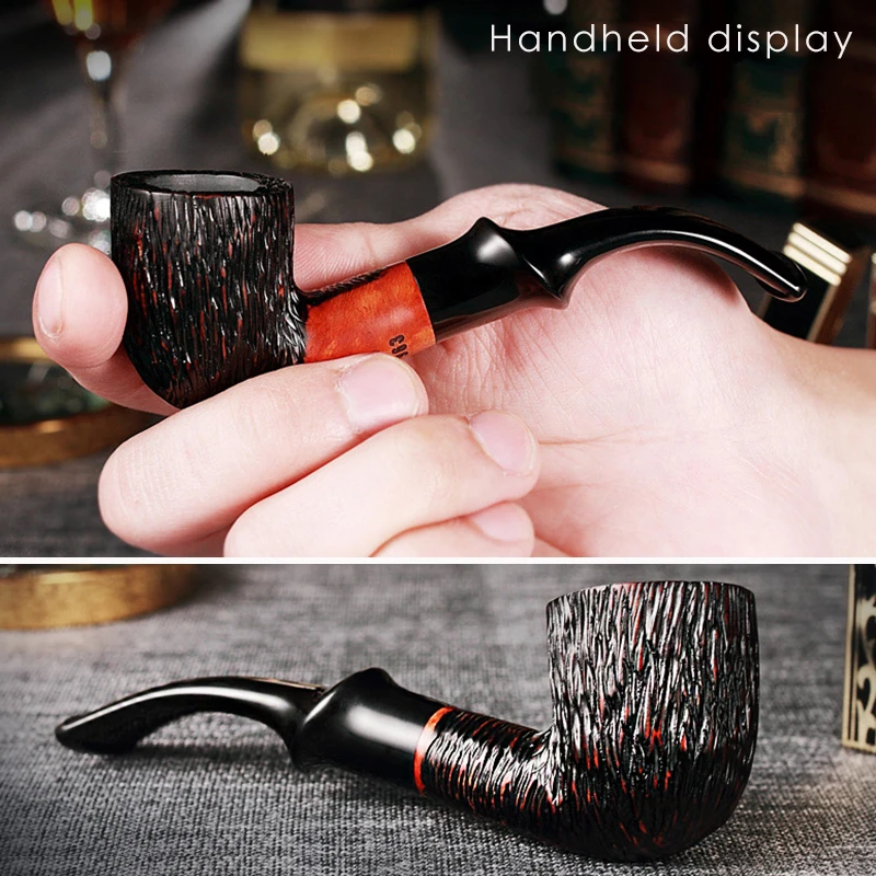 Классические трубки для курения из бриара с бесплатным набором для курения, подходят для активных угольных фильтров 9 мм. Бесплатная доставка.