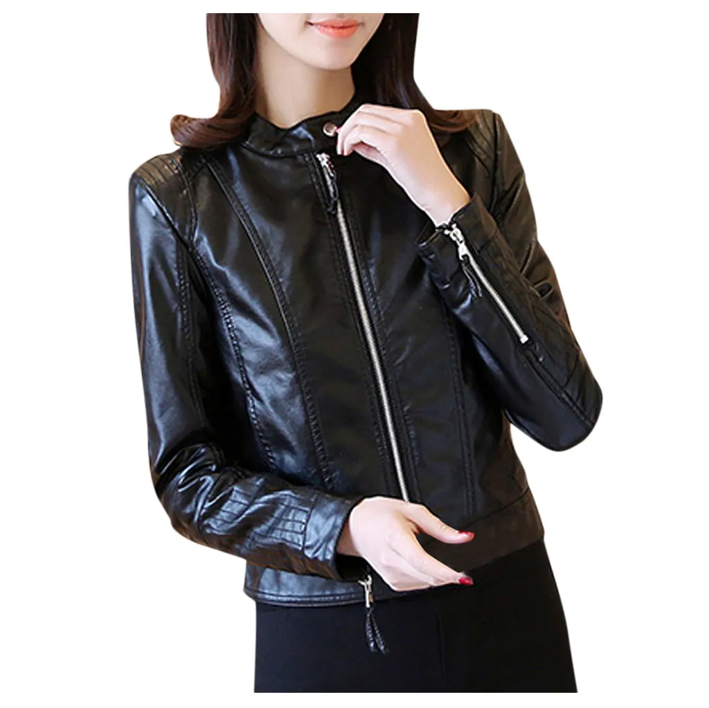 Женские кожаные куртки для отдыха Сезон весна осень Лидер продаж Пальто полетов