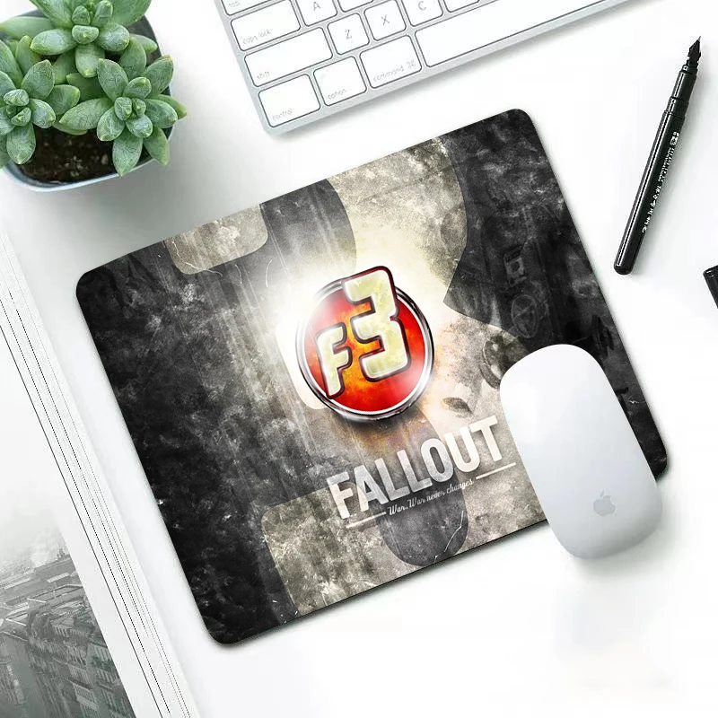 

Luxury New Arrivals lovely wear-resisting small 29x25cm office leisure edge anti slip washable laptop game mouse pad Fallout
