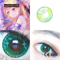 Green Colored Contacts Lens Diamond Contact Lenses For Yearly Green Contact Lens Throw Natural Mixed Blood Net Invisible Glasses