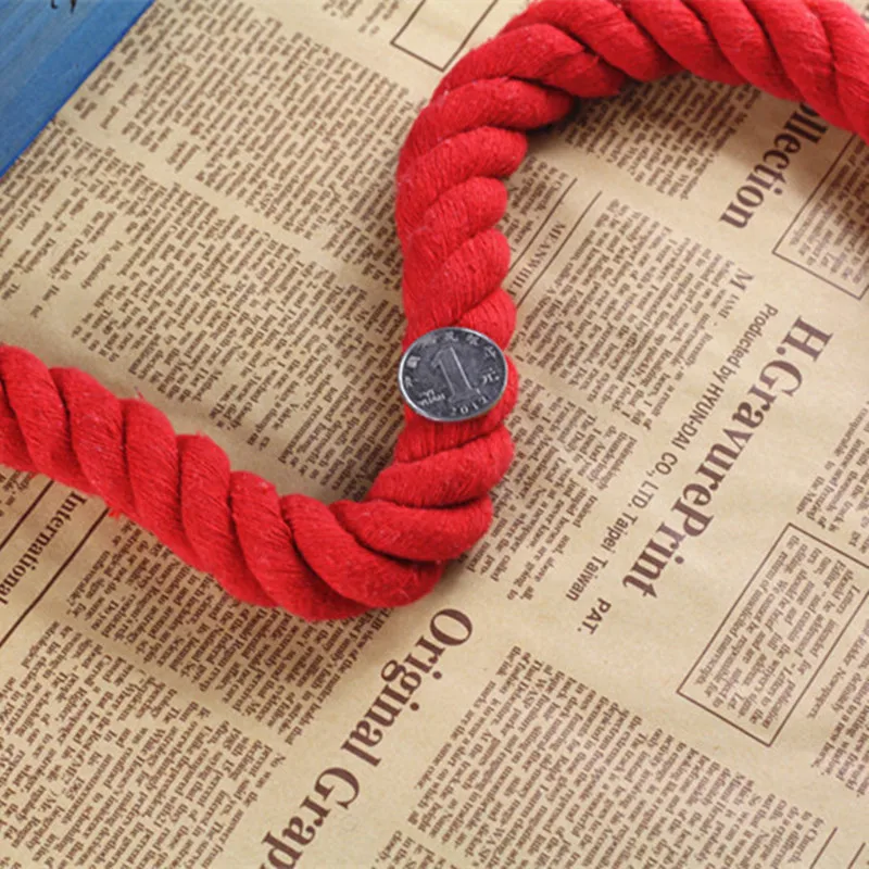 20 мм толщиной Цветной декоративные 3 волокнистый шнур плетеный крученая