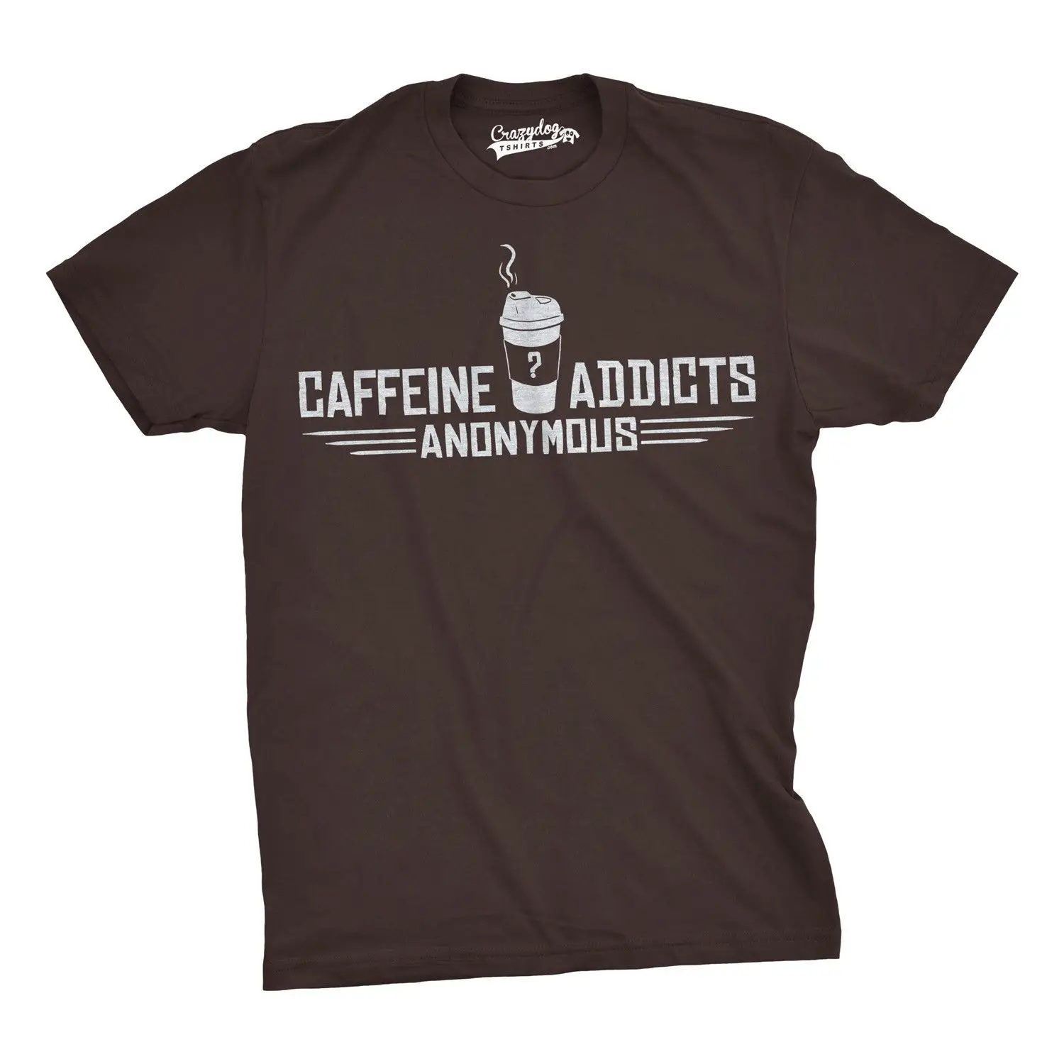 Caffeine Addicts Anonymous футболка Забавные Йога и кофе Графический футболки крутая