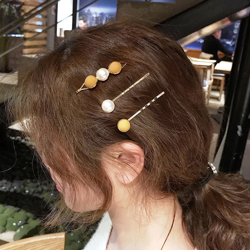 Женские заколки для волос с искусственным жемчугом 3 шт./компл.| |