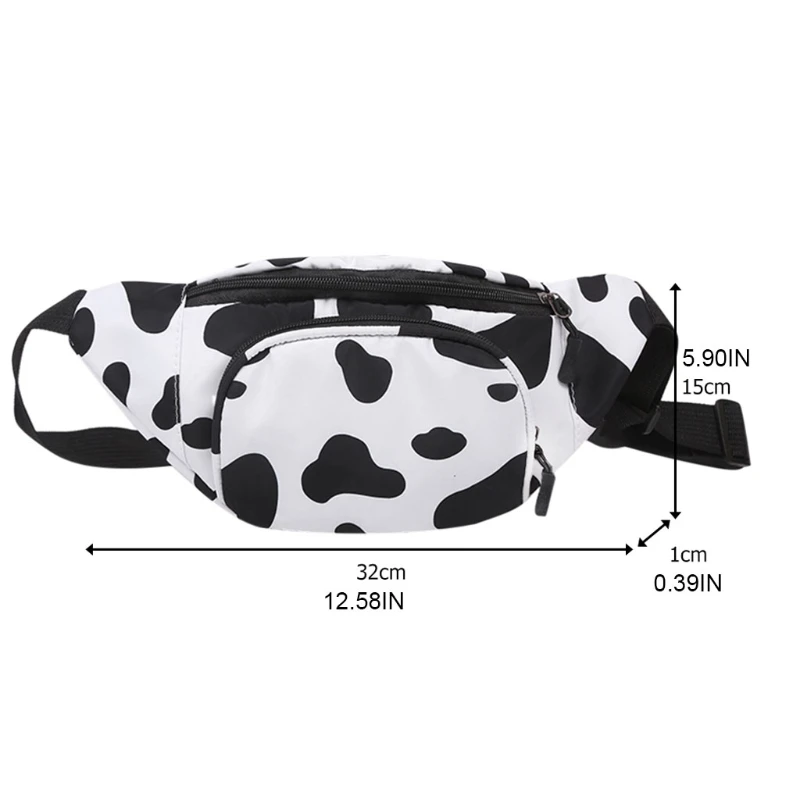 

Cows Canvas Chest Bag Bum Bag Fanny Packs Belt Bag for Gym Fitness Workout