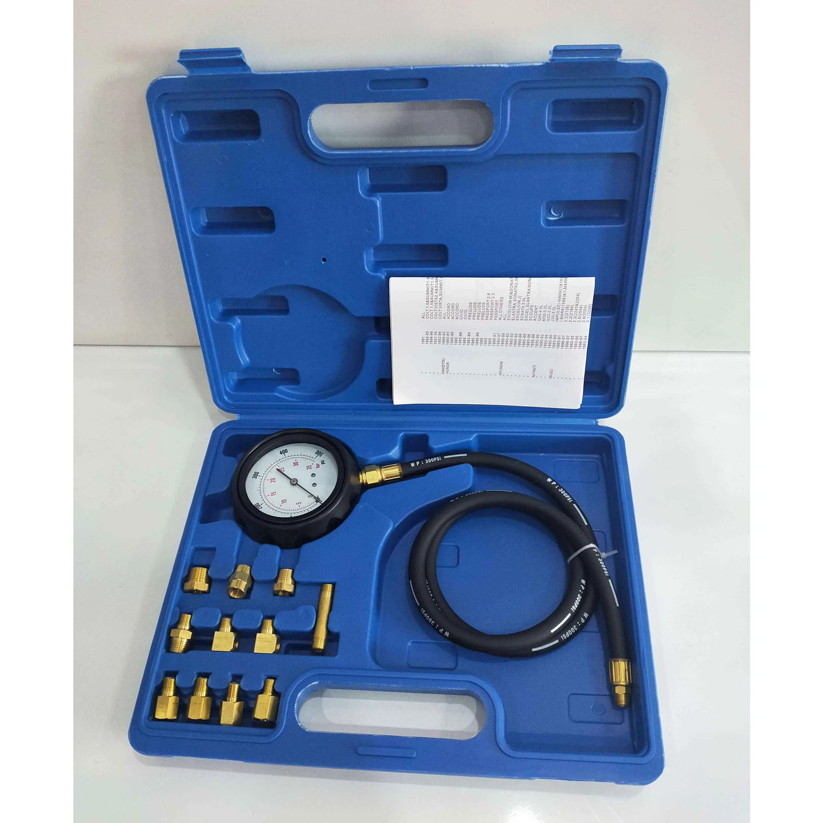 

VT01052 12pcs Engine Oil Pressure Tester Diagnostic Testing Tool Cylinder Gauge Compression Gauge Utility Testing Tool