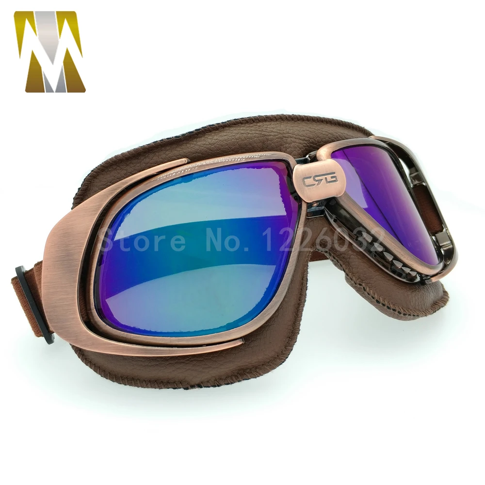 Очки для велошлема с черными линзами мотоциклетные очки винтажные байкерские