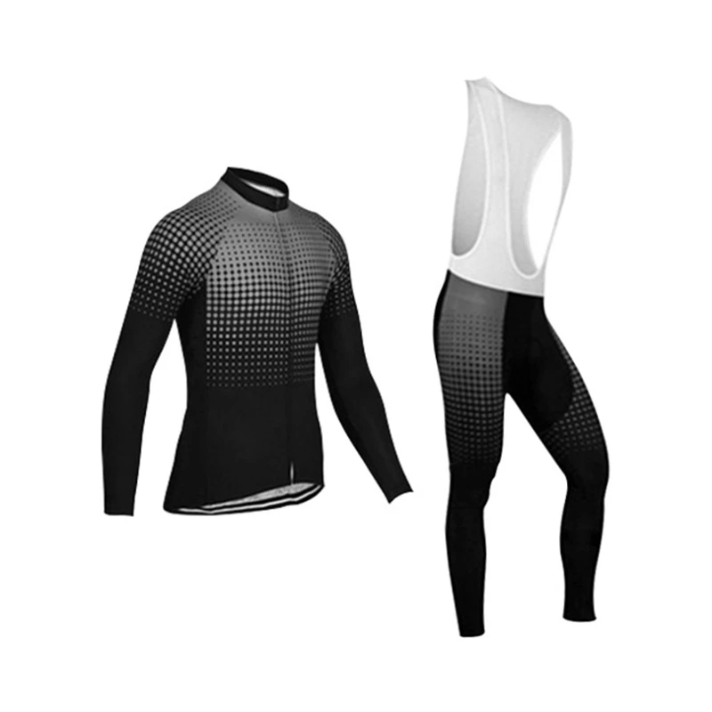 

Spring and Autumn Men's Quick-drying Cycling Jersey Long Sleeve Breathable Sports Mountain Bike Riding Sports Cycling Suit Set