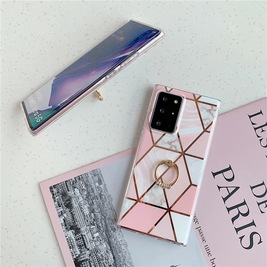 Кольцо на палец для мобильного телефона чехол Samsung Galaxy A12 A42 Note10 20 S9 10 S20 S21 ультра