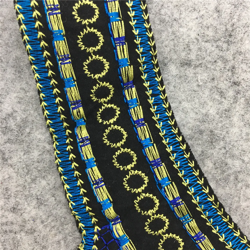 Кружевное платье в этническом стиле вышитая аппликация ткань для шитья отделка