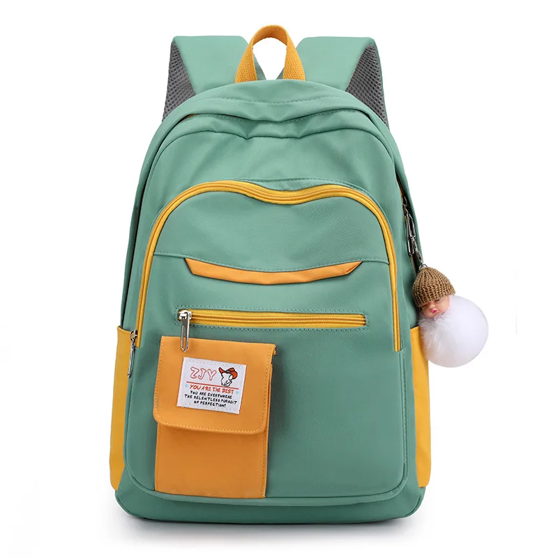 Школьные ранцы для девочек-подростков, милый женский нейлоновый рюкзак для учеников