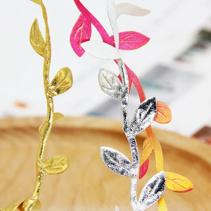 5 ярдов имитация зеленых листьев плетение пеньковая веревка DIY Свадьба День