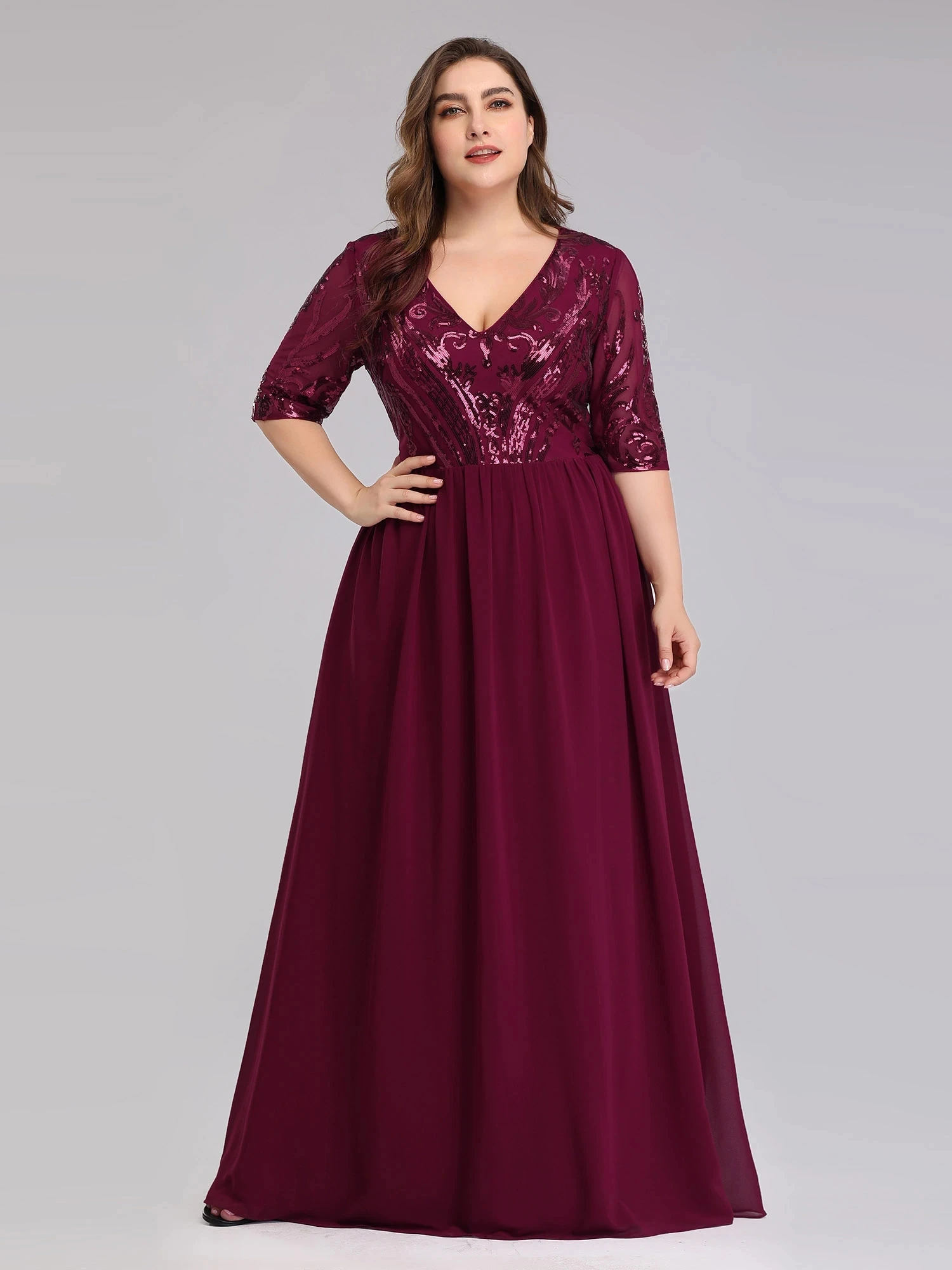 

Ever Pretty Mother of Bride/Groom Wholesale Dresses with Half Sleeve Vestidos De Gala