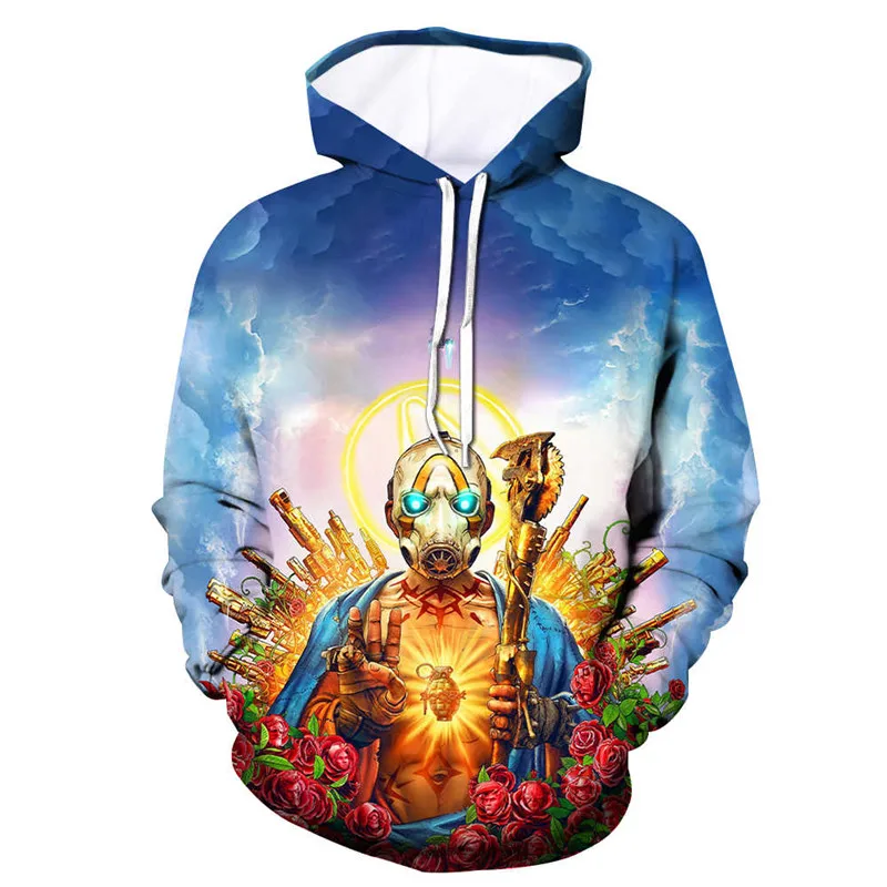 Игра Borderlands 3 3D Толстовки с принтом осень Для мужчин/Для женщин Singer толстовки
